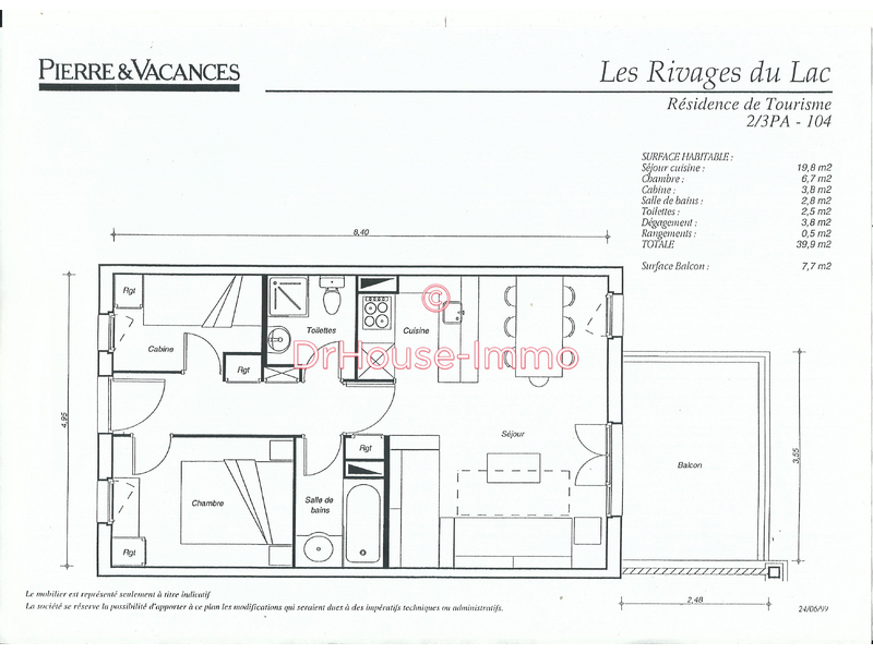 Appartement vente 2 pièces Saint-Raphaël 40m²
