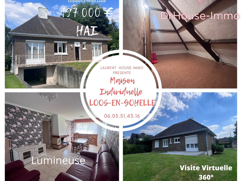 Maison/villa vente 6 pièces Loos-en-Gohelle 128.9m²