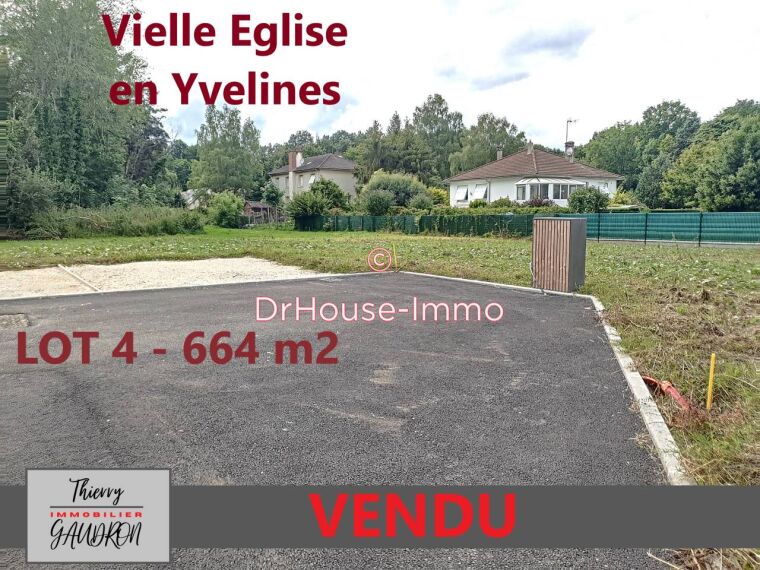 Terrain vente Vieille-Église-en-Yvelines 664m²
