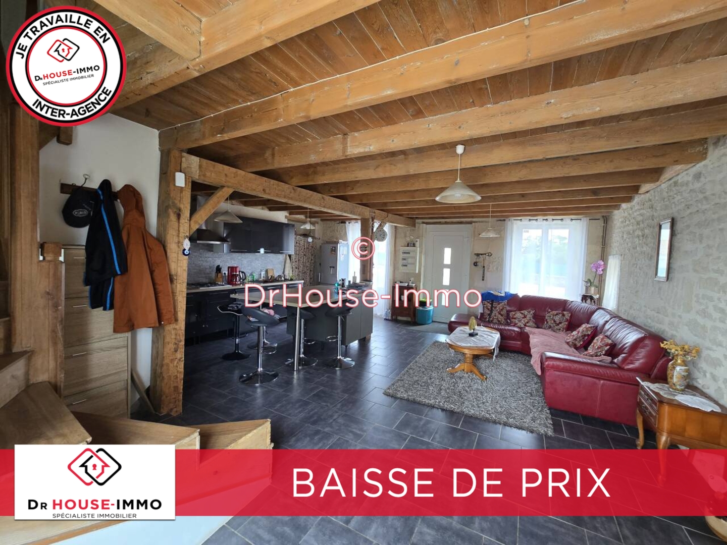 Photo 3 : Vente Maison 5 pièces Nanteuil 115 m²