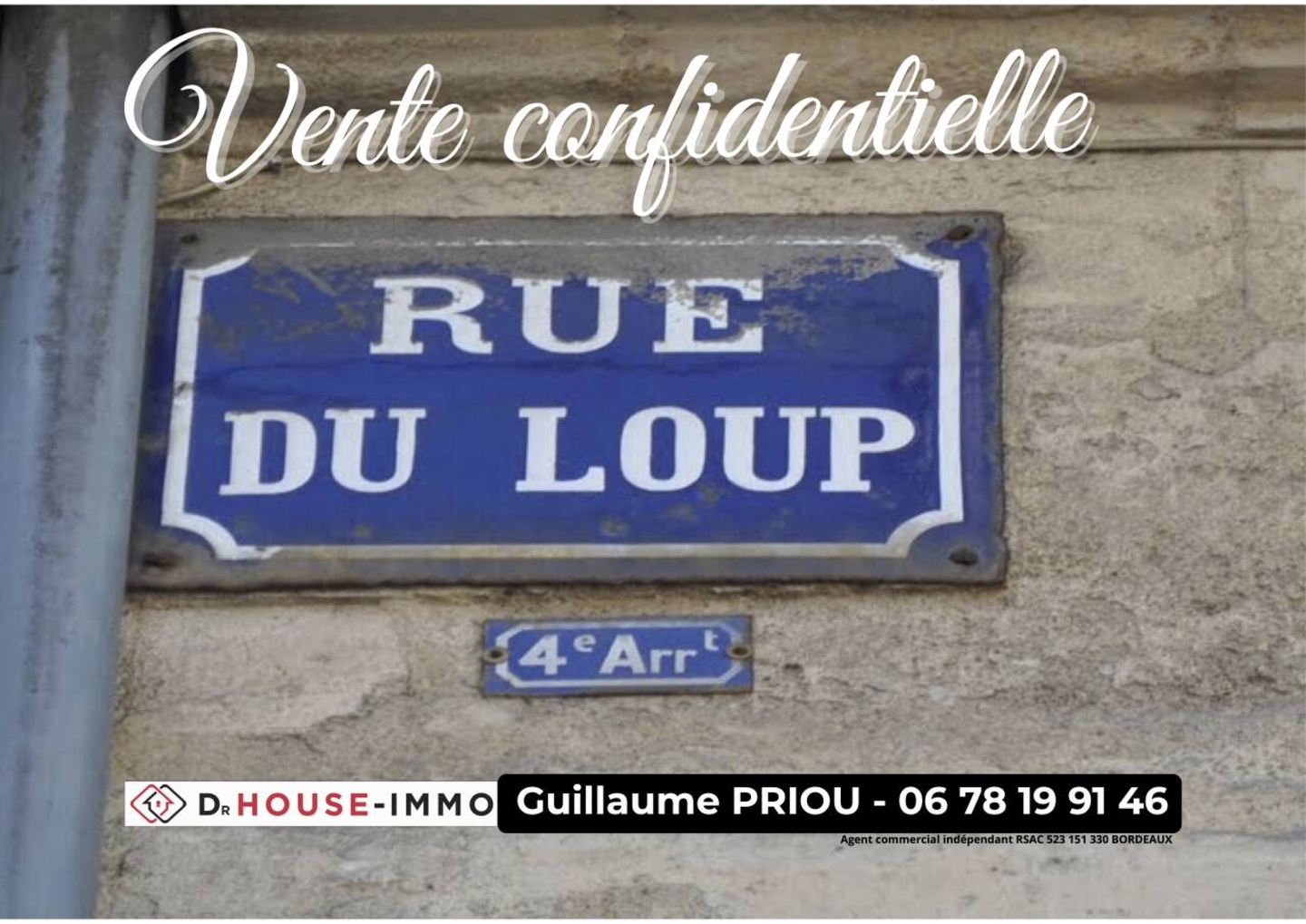 Photo 1 : Vente Appartement 4 pièces Bordeaux 100 m²