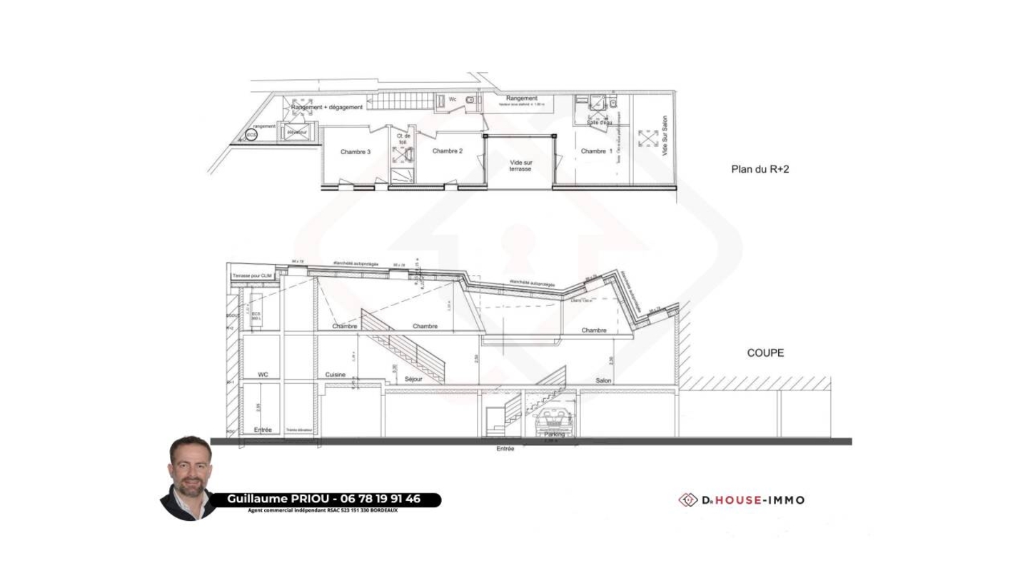 Photo 3 : Vente Maison 5 pièces Bordeaux 144 m²