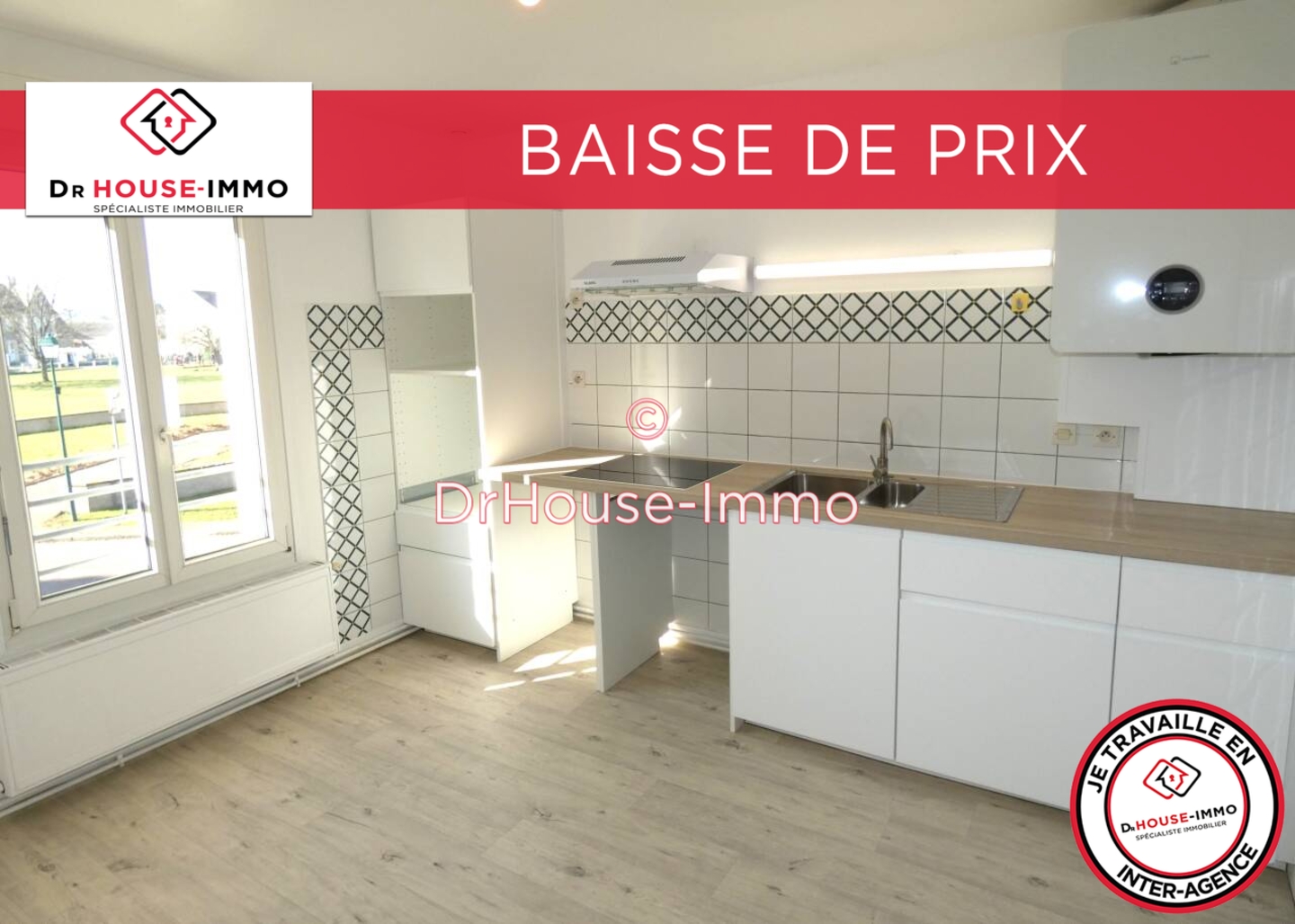 Photo 1 : Vente Appartement 3 pièces La Couture-Boussey 65 m²
