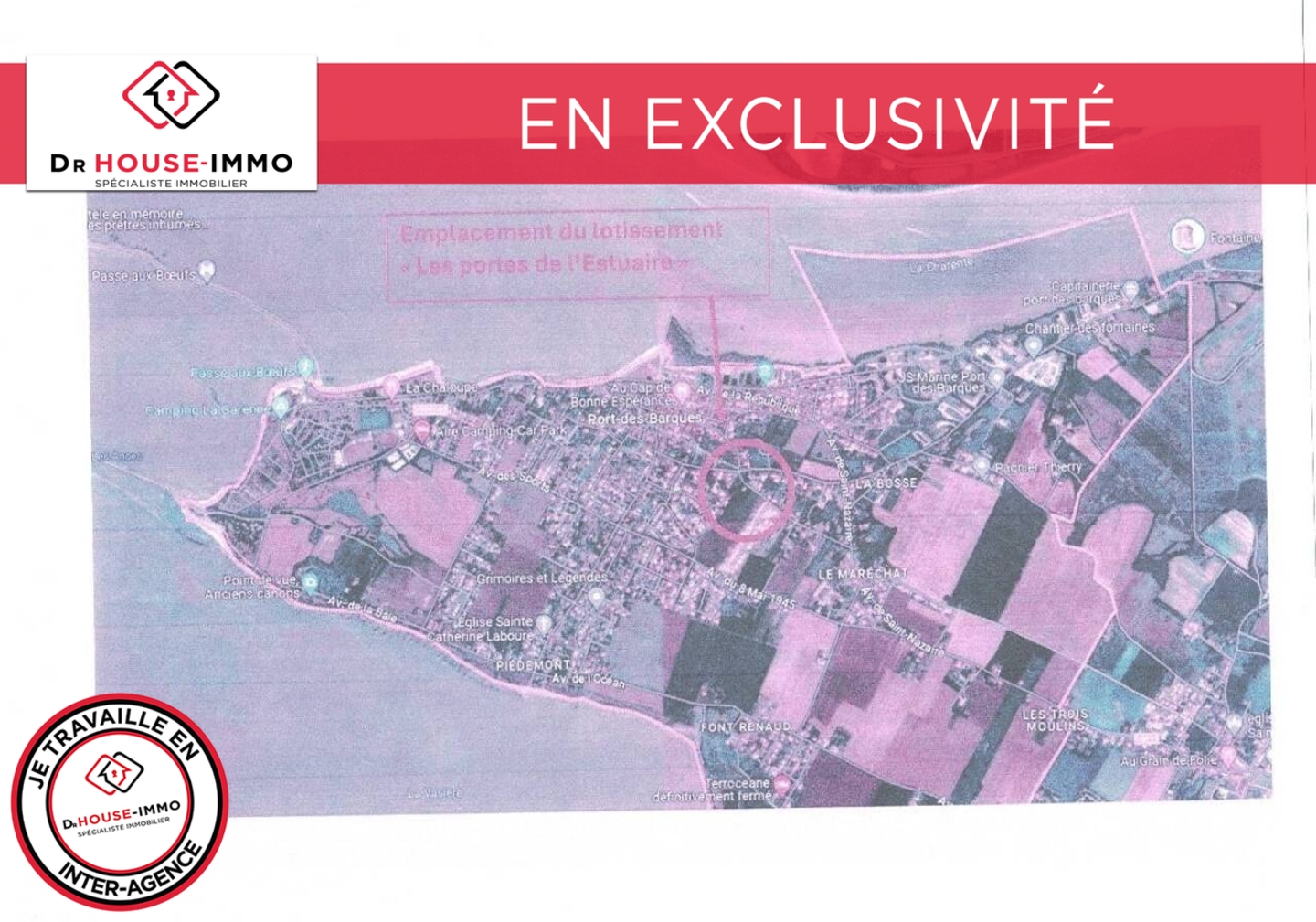 Photo 1 : Vente Terrain  Port-des-Barques 335 m²