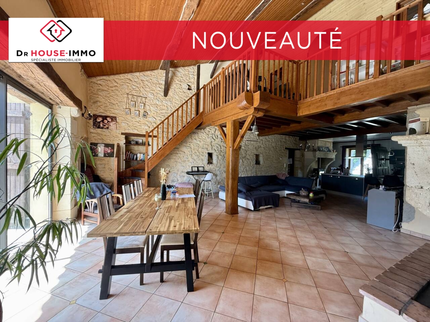 Photo 3 : Vente Maison 6 pièces Sauveterre-de-Guyenne 192 m²