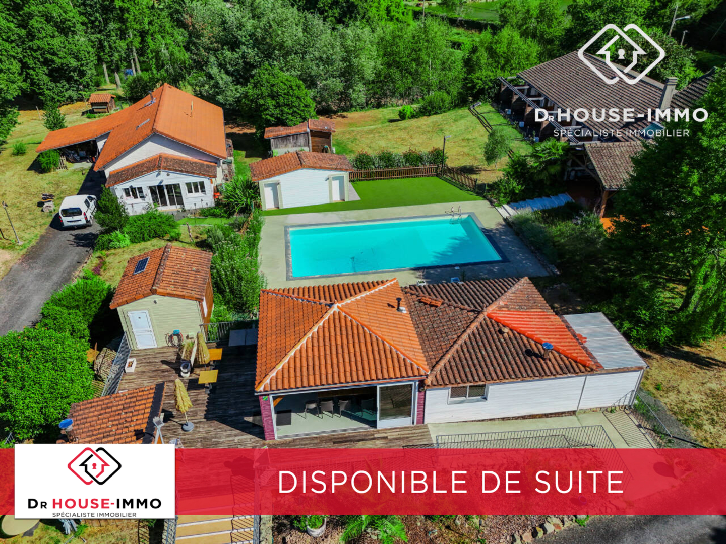 Photo 2 : Vente Maison 17 pièces Augignac 420 m²