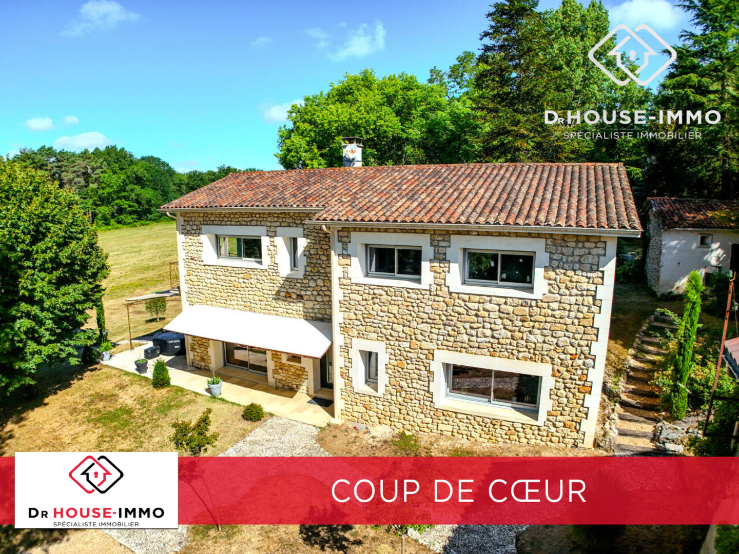 Photo 1 : Vente Maison 6 pièces Brantôme 182 m²