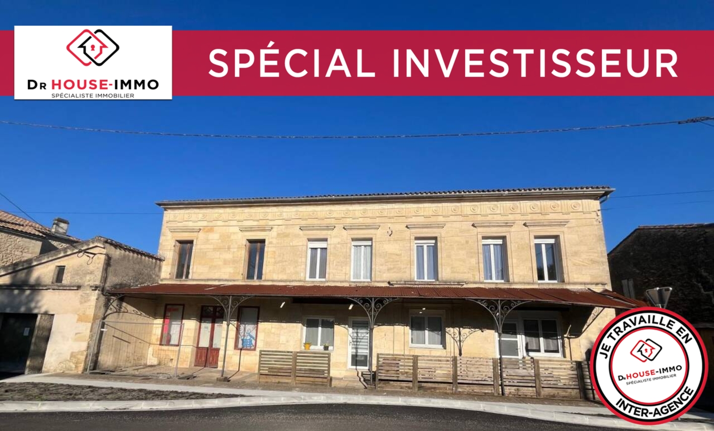 Photo 1 : Vente Immeuble 10 pièces Créon 750 m²