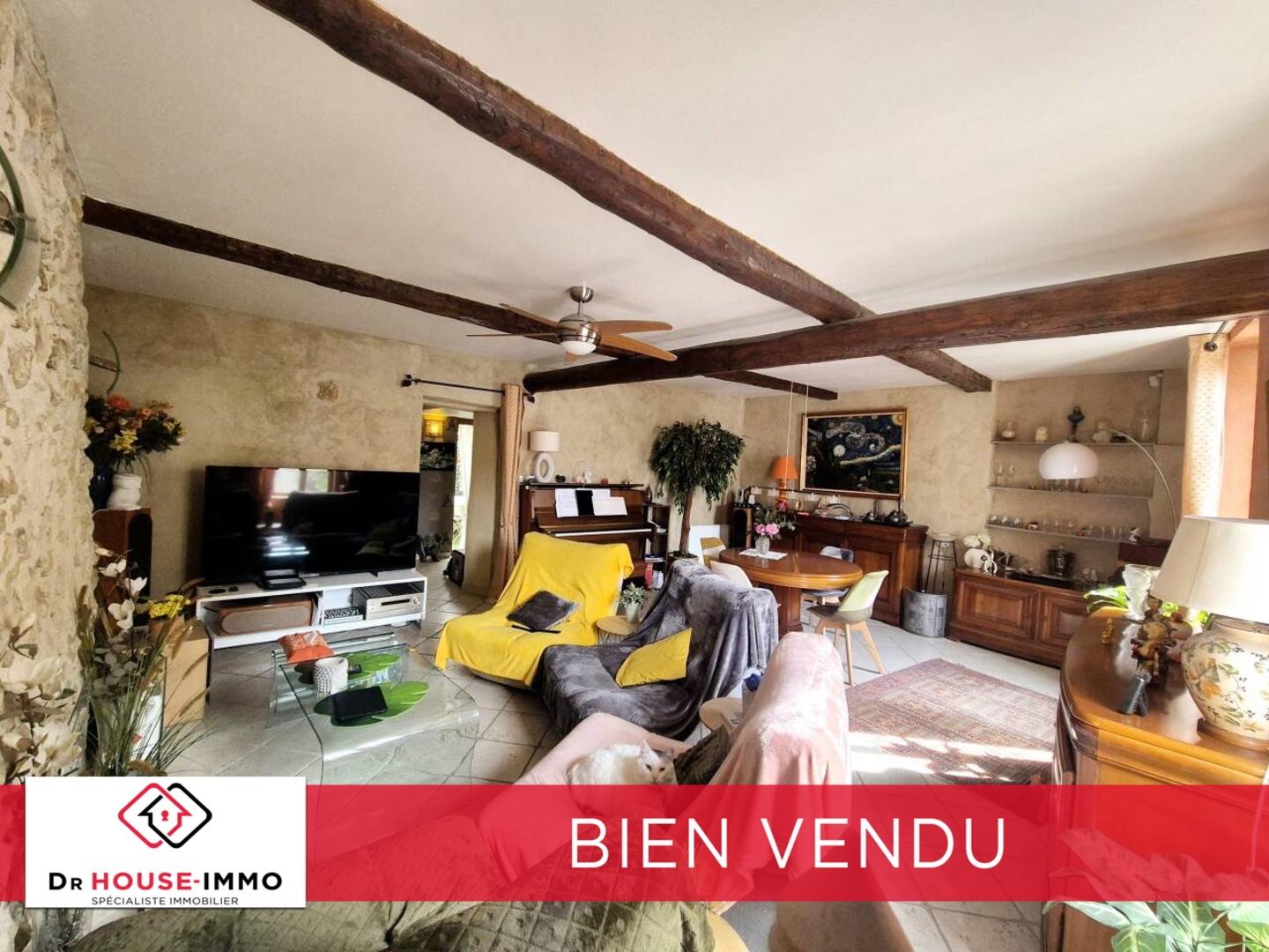 Photo 1 : Vente Maison 4 pièces Cazouls-lès-Béziers 114 m²