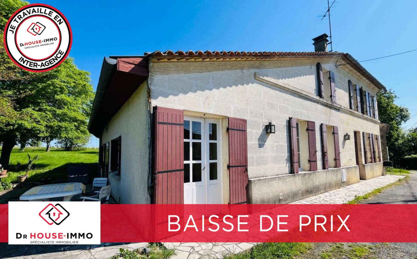 Photo 1 : Vente Maison 9 pièces Guîtres 245 m²