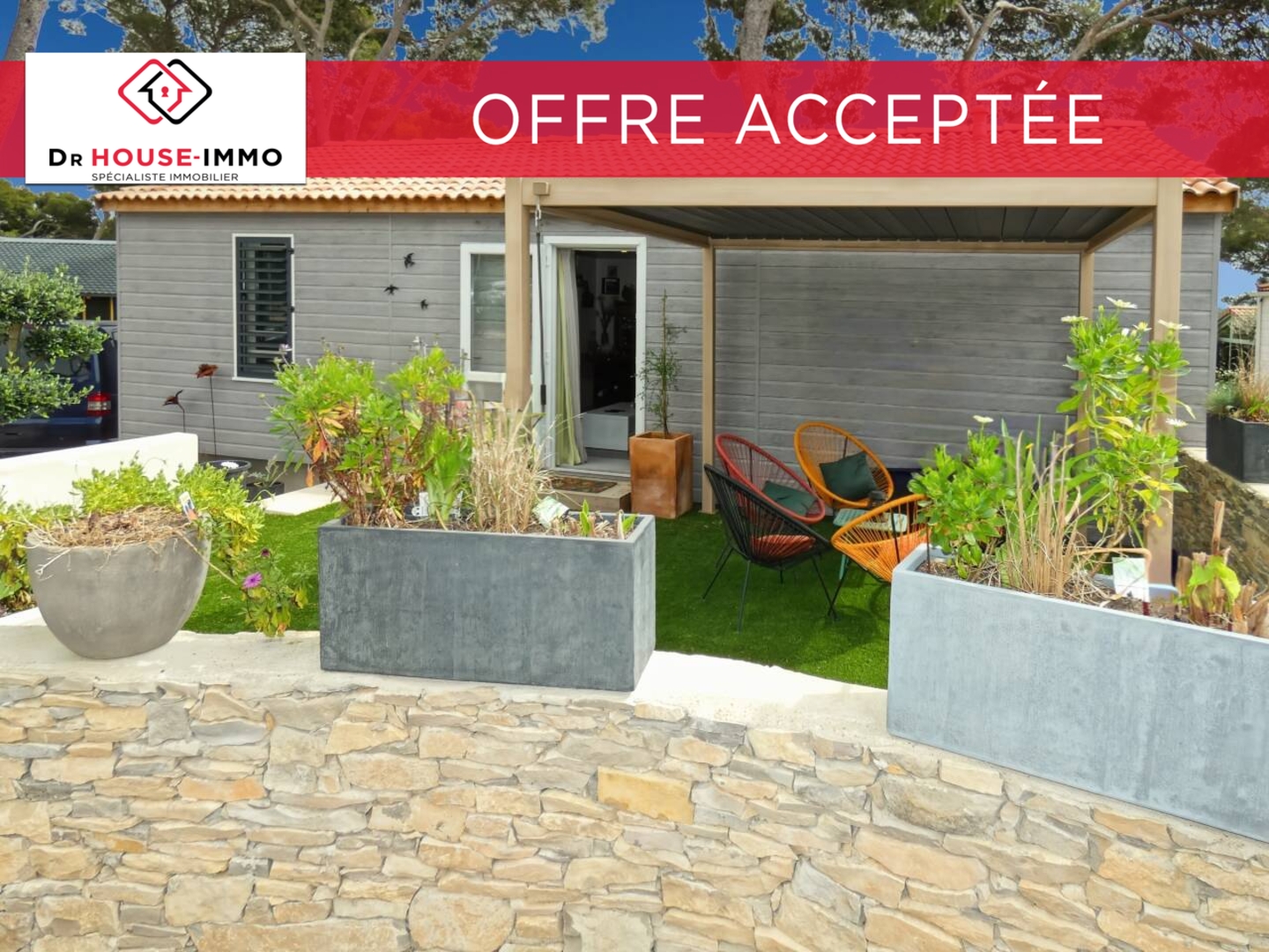Photo 1 : Vente Maison 3 pièces Calvisson 61 m²