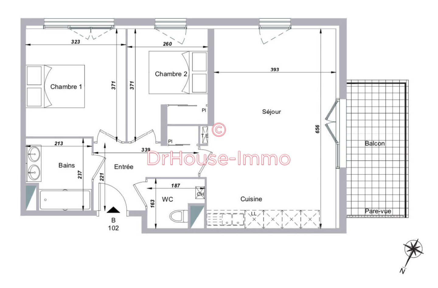 Photo 2 : Location Appartement 3 pièces Claye-Souilly 61 m²