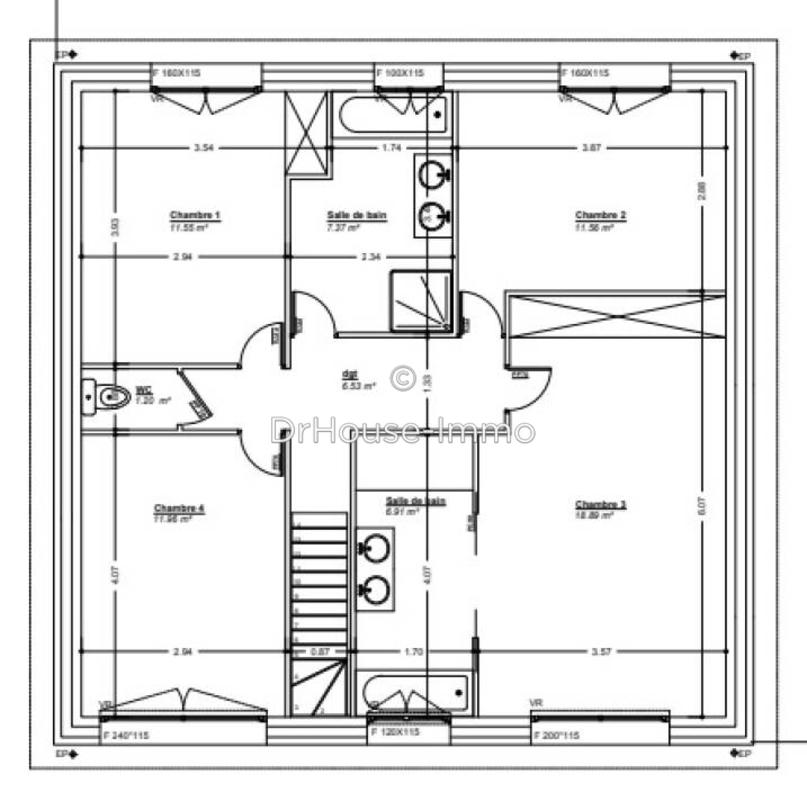 Photo 2 : Location Maison 5 pièces Marcq-en-Barœul 160 m²