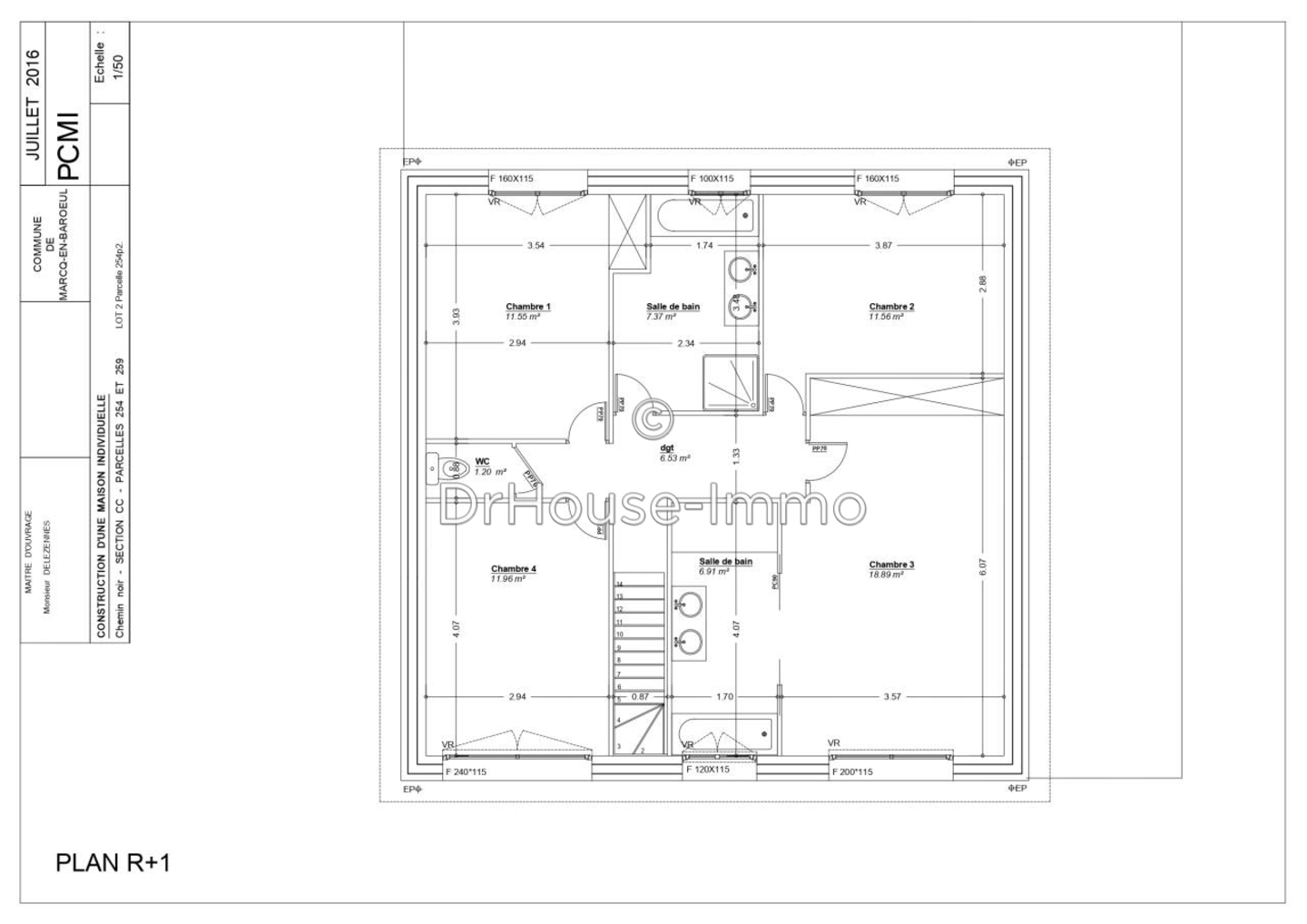 Photo 3 : Location Maison 5 pièces Marcq-en-Barœul 160 m²