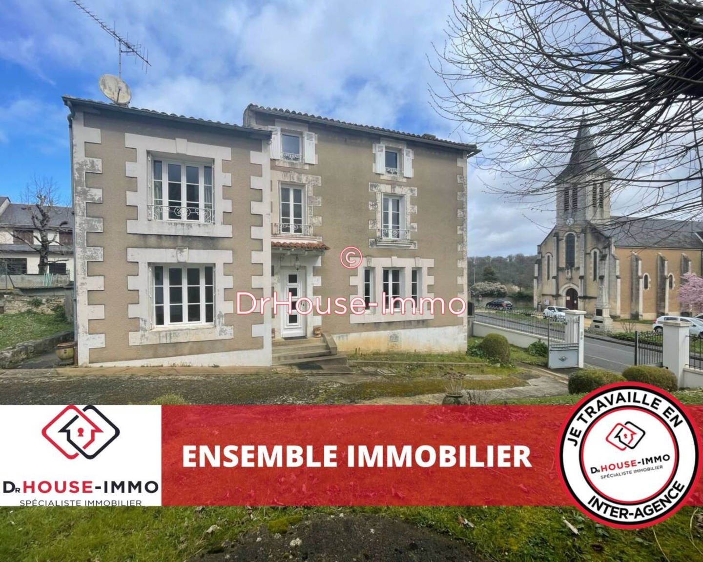 Photo 1 : Vente Maison 10 pièces Vouneuil-sous-Biard 210 m²