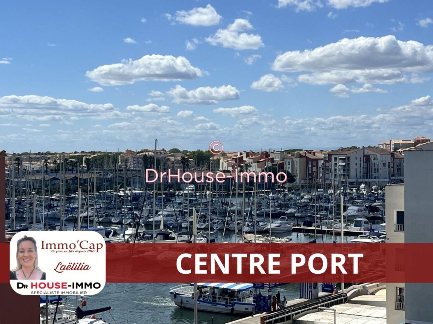 Photo 1 : Vente Appartement 3 pièces Cap d'Agde 59 m²