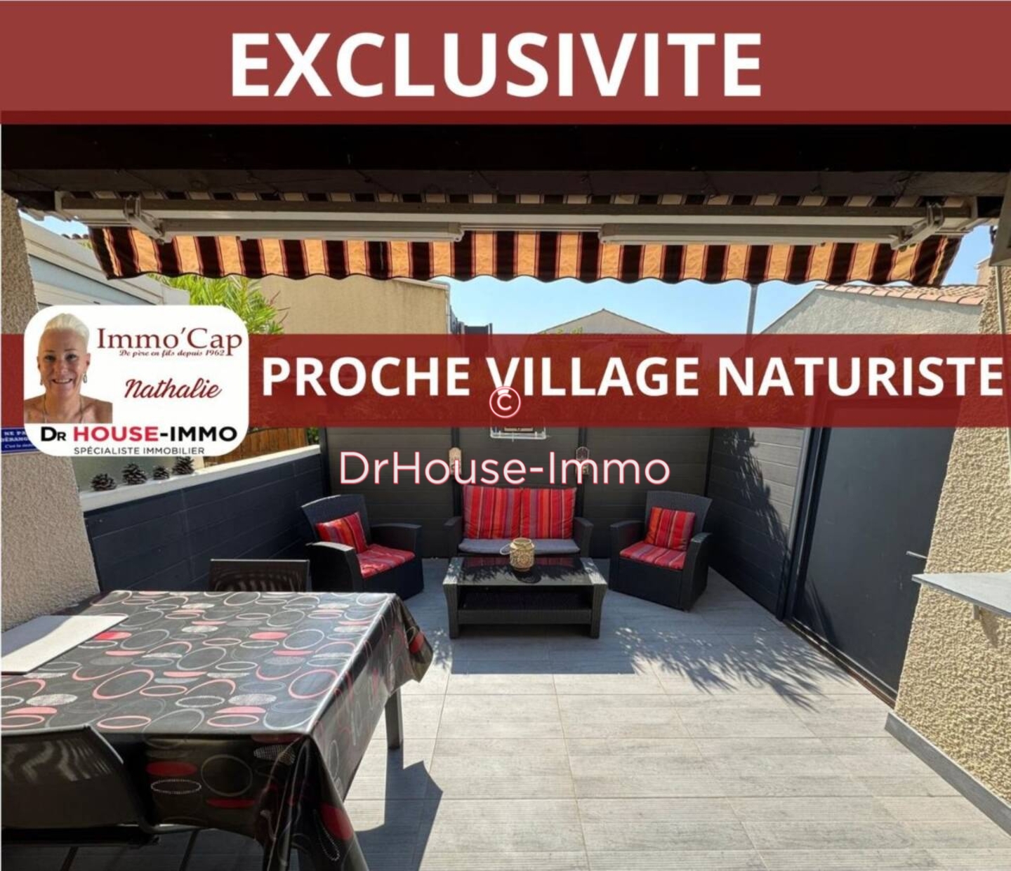 Photo 1 : Vente Maison 3 pièces Cap d'Agde 29 m²