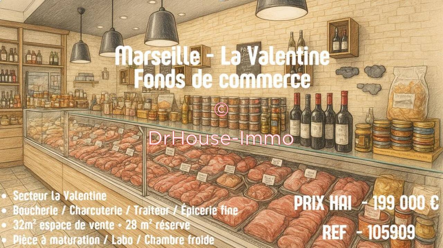 Photo 1 : Vente Commerce 3 pièces Marseille 60 m²