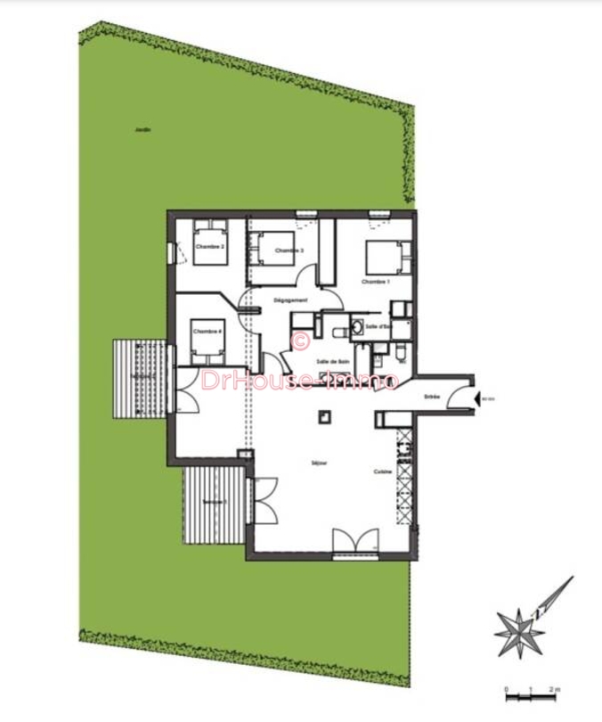 Photo 2 : Vente Appartement 5 pièces Gradignan 117 m²