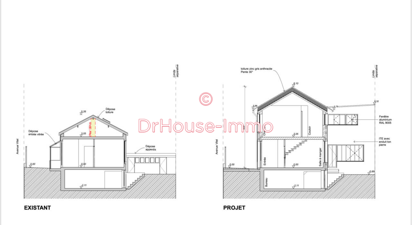 Photo 1 : Vente Maison 2 pièces Bois-Colombes 70 m²