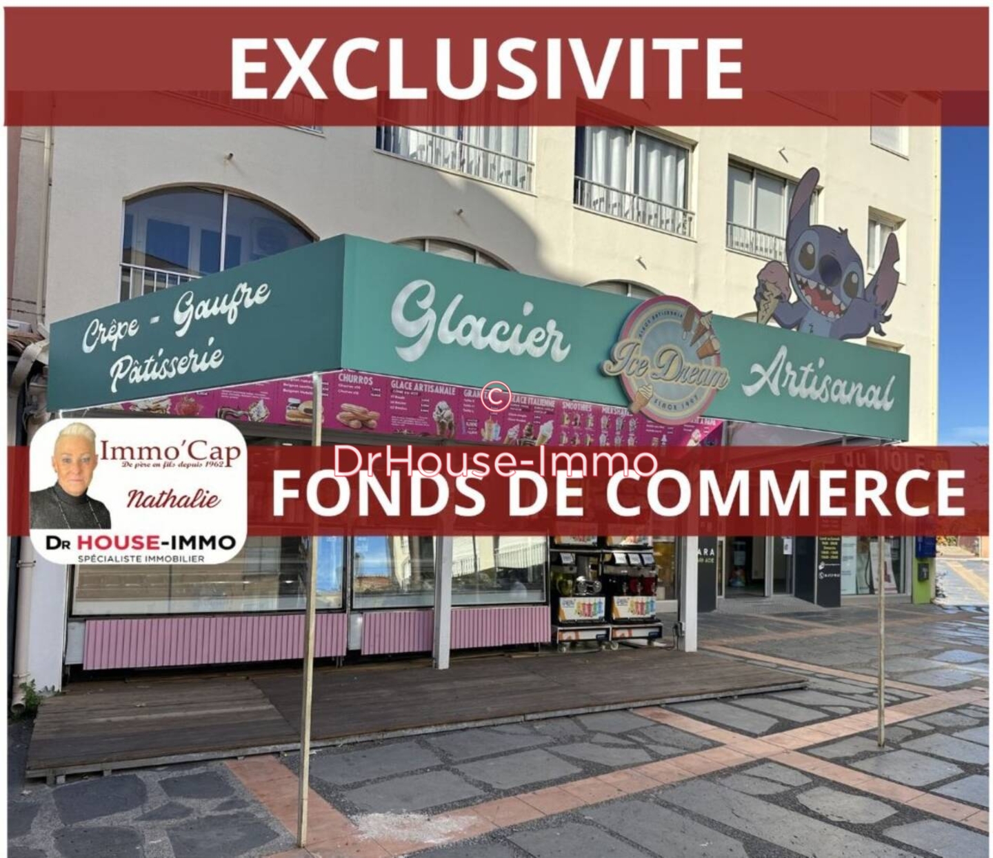 Photo 1 : Vente Commerce  Agde 46 m²