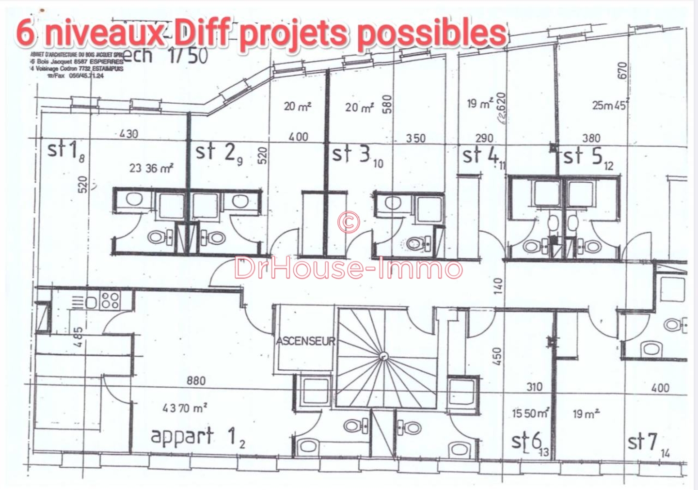 Photo 2 : Vente Immeuble 45 pièces Lille 1286 m²
