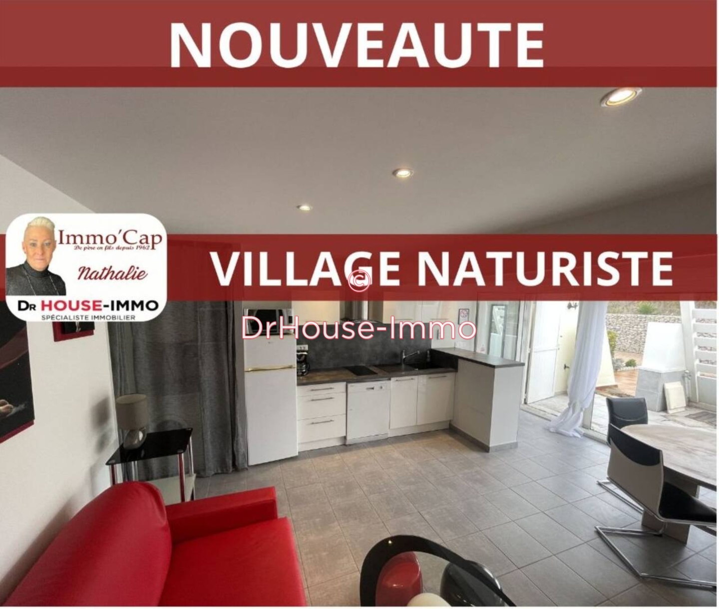 Photo 1 : Vente Maison 2 pièces Cap d'Agde 37 m²