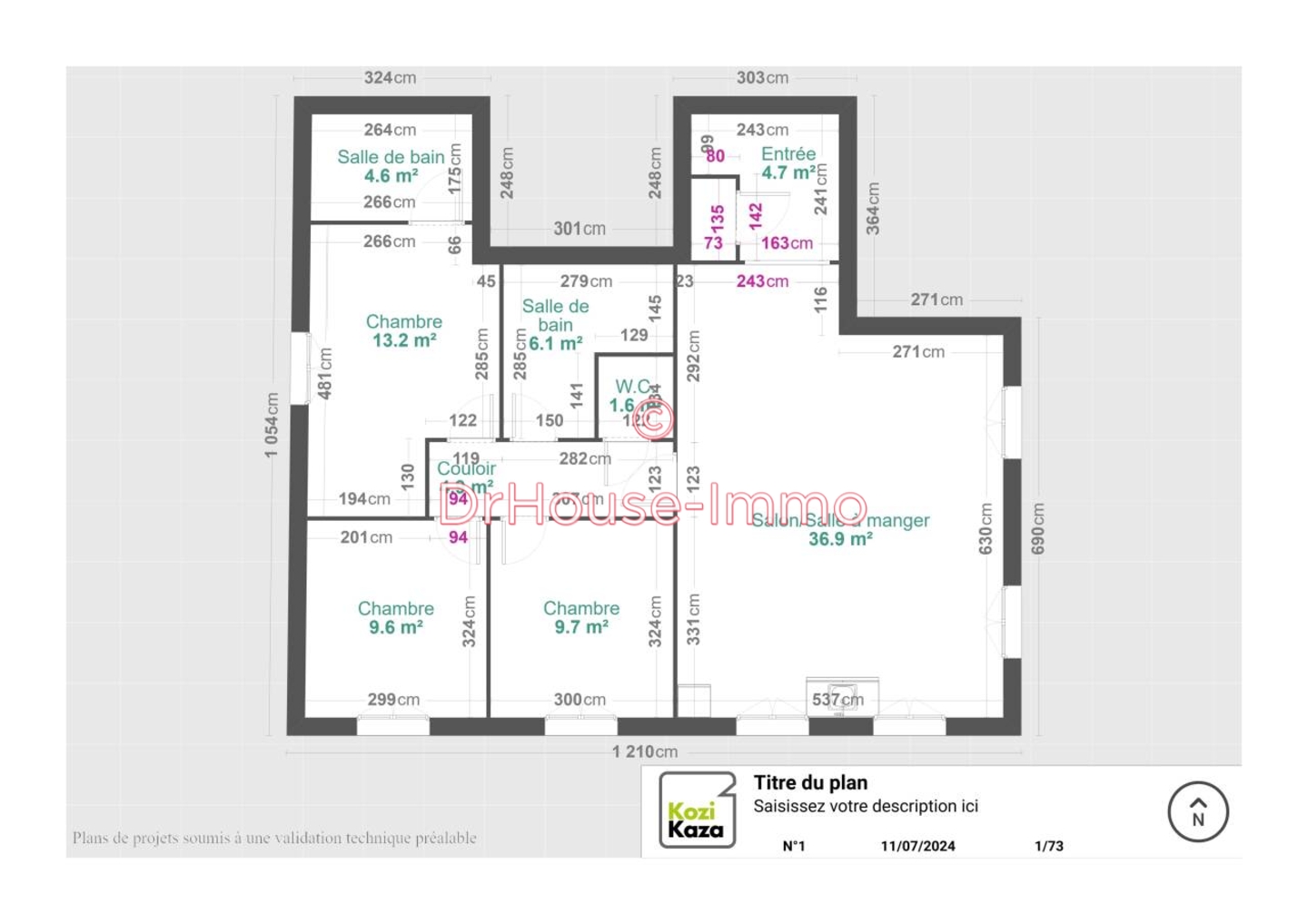 Photo 1 : Vente Appartement 5 pièces Verzy 96 m²