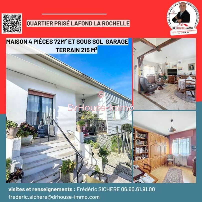 Photo 1 : Vente Maison 4 pièces La Rochelle 71 m²