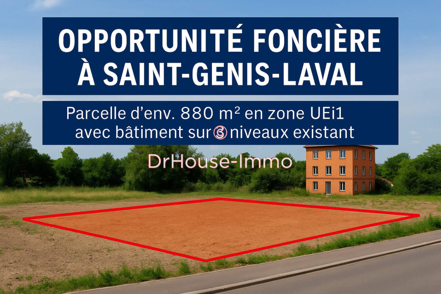 Photo 1 : Vente Terrain Saint-Genis-Laval 880 m²