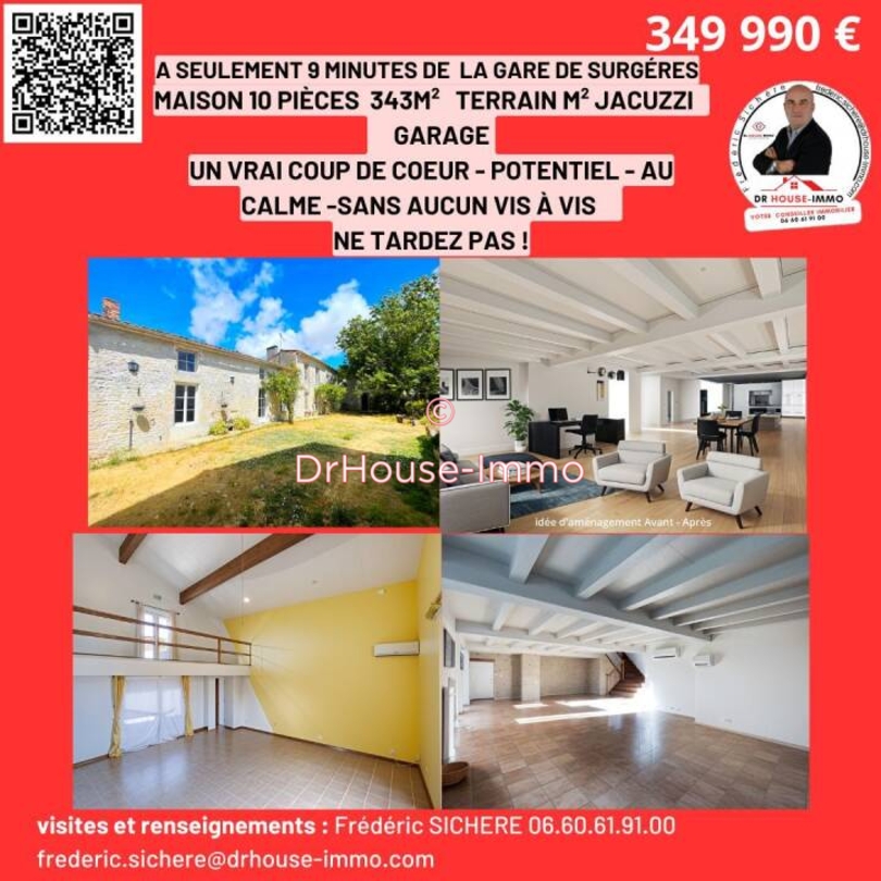 Photo 2 : Vente Maison 10 pièces Surgères 343 m²