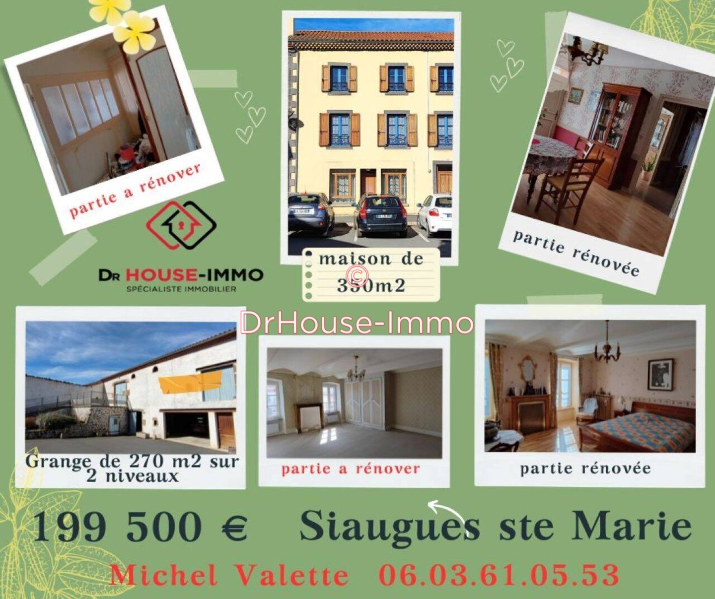 Photo 1 : Vente Maison 20 pièces Siaugues-Sainte-Marie 350 m²