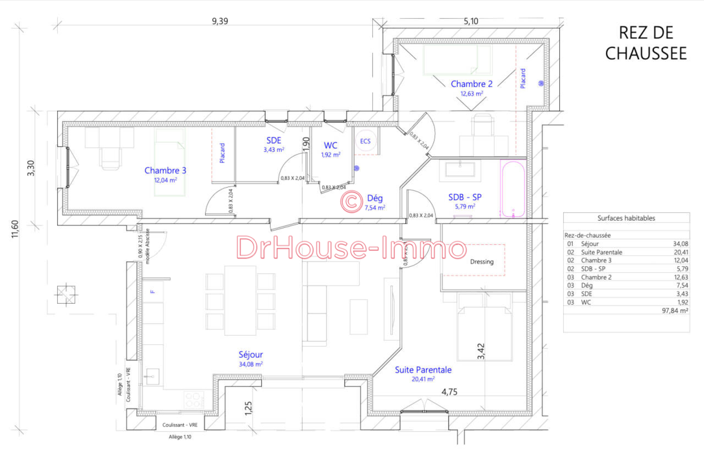 Photo 3 : Vente Maison 5 pièces Romans-sur-Isère 108 m²