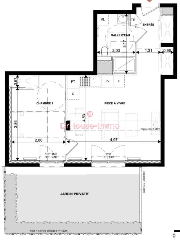 Photo 2 : Vente Appartement 2 pièces Roussillon 47 m²
