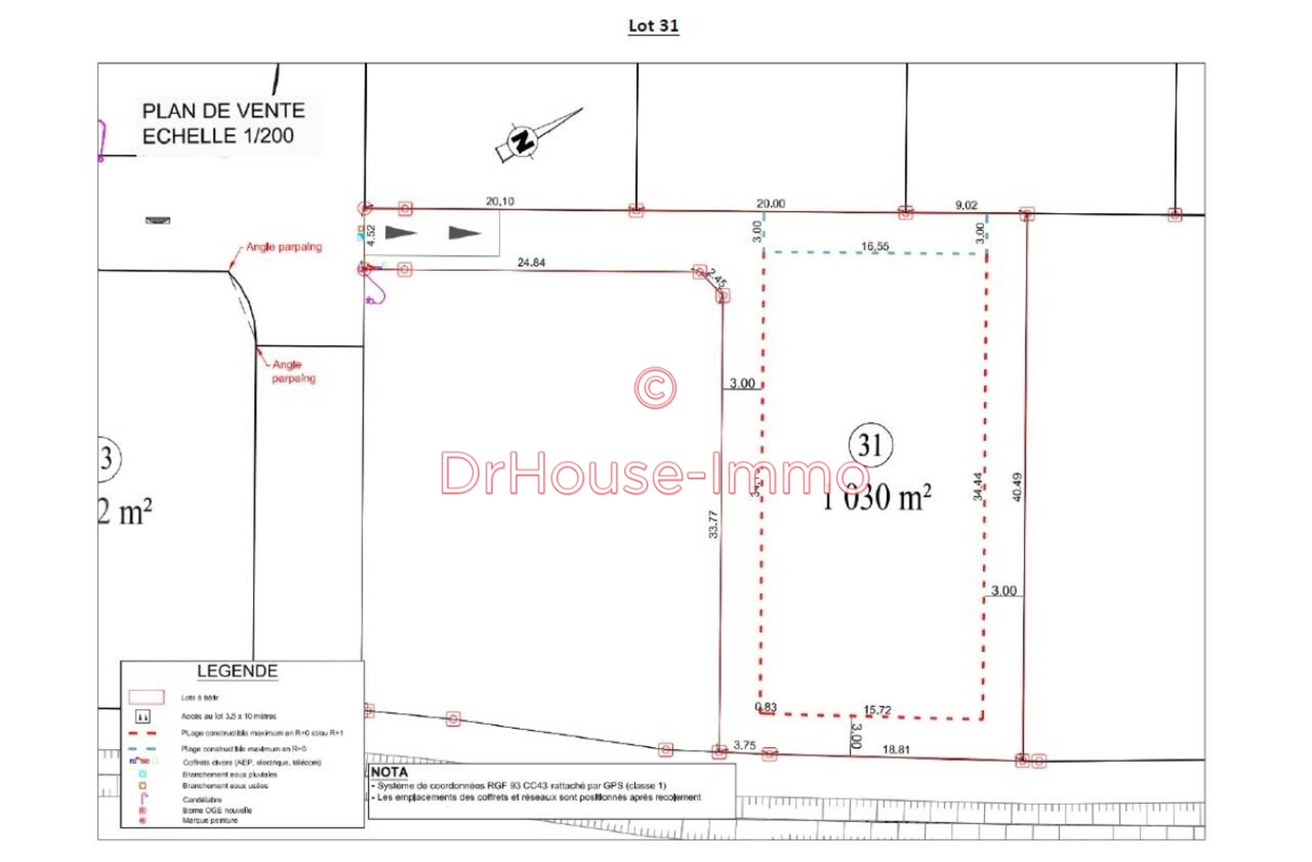 Photo 1 : Vente Terrain Brens 1029 m²