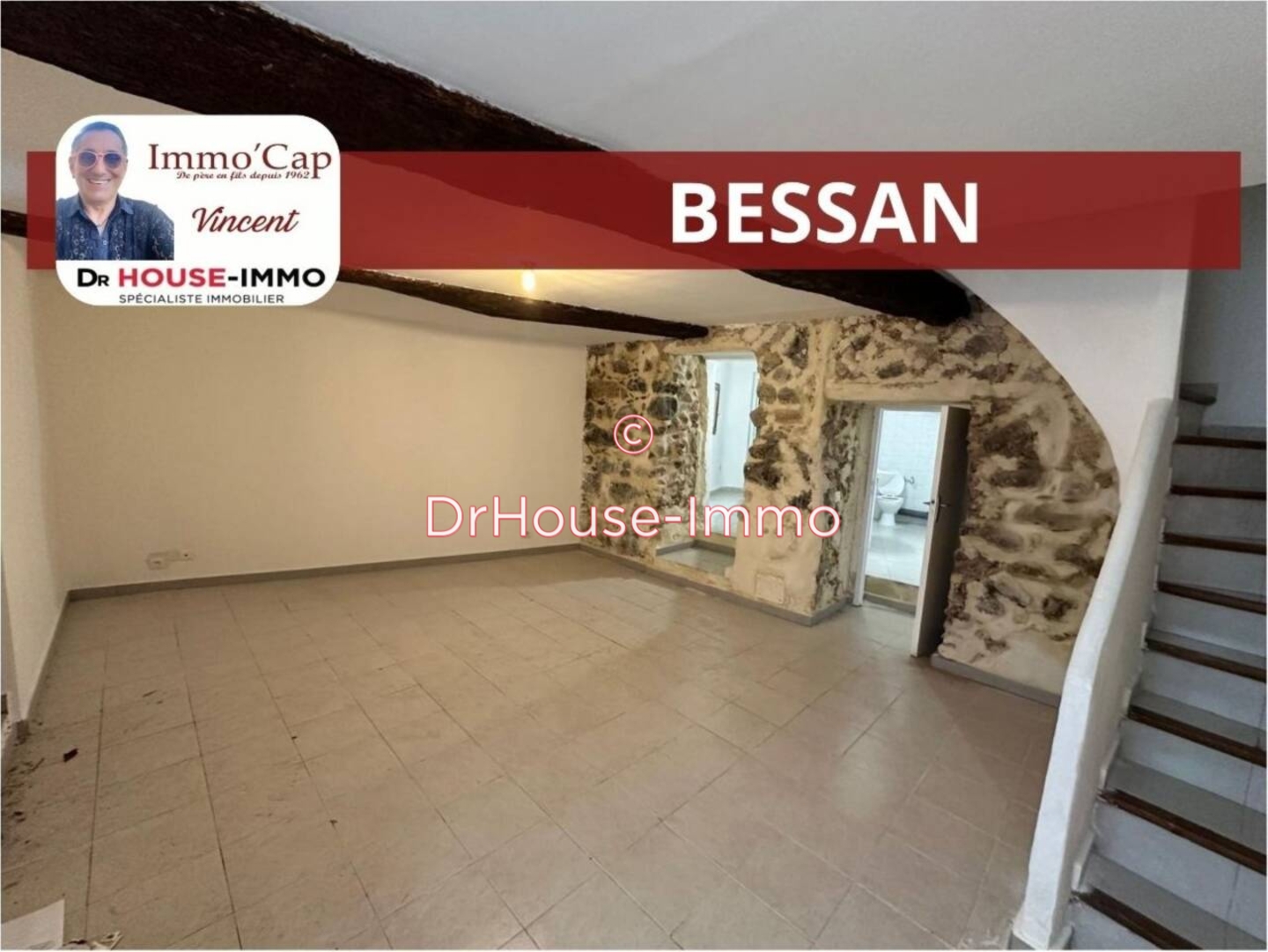 Photo 1 : Vente Maison 3 pièces Bessan 72 m²