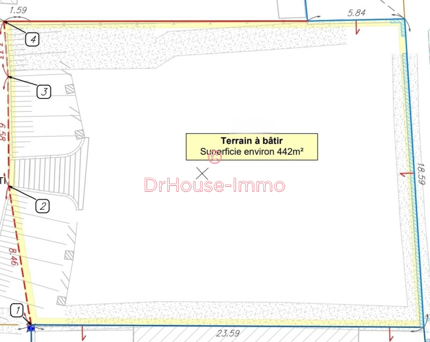 Photo 2 : Vente Terrain Dijon 442 m²