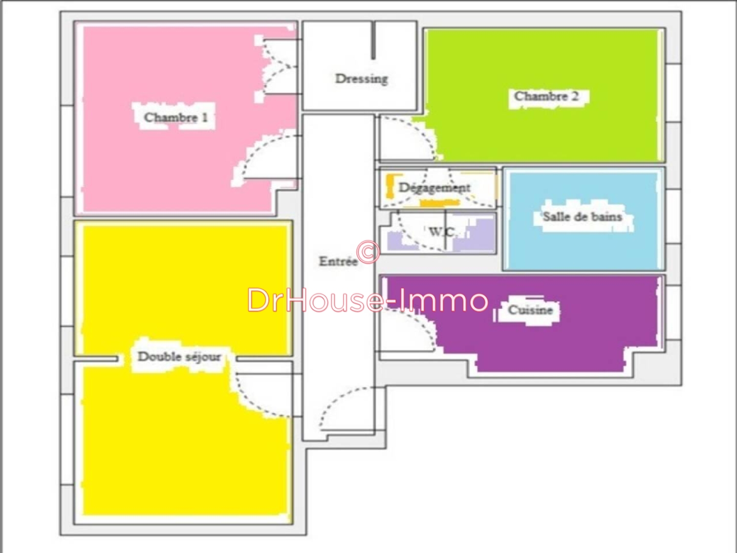 Photo 1 : Vente Appartement 3 pièces Clichy-sous-Bois 62 m²