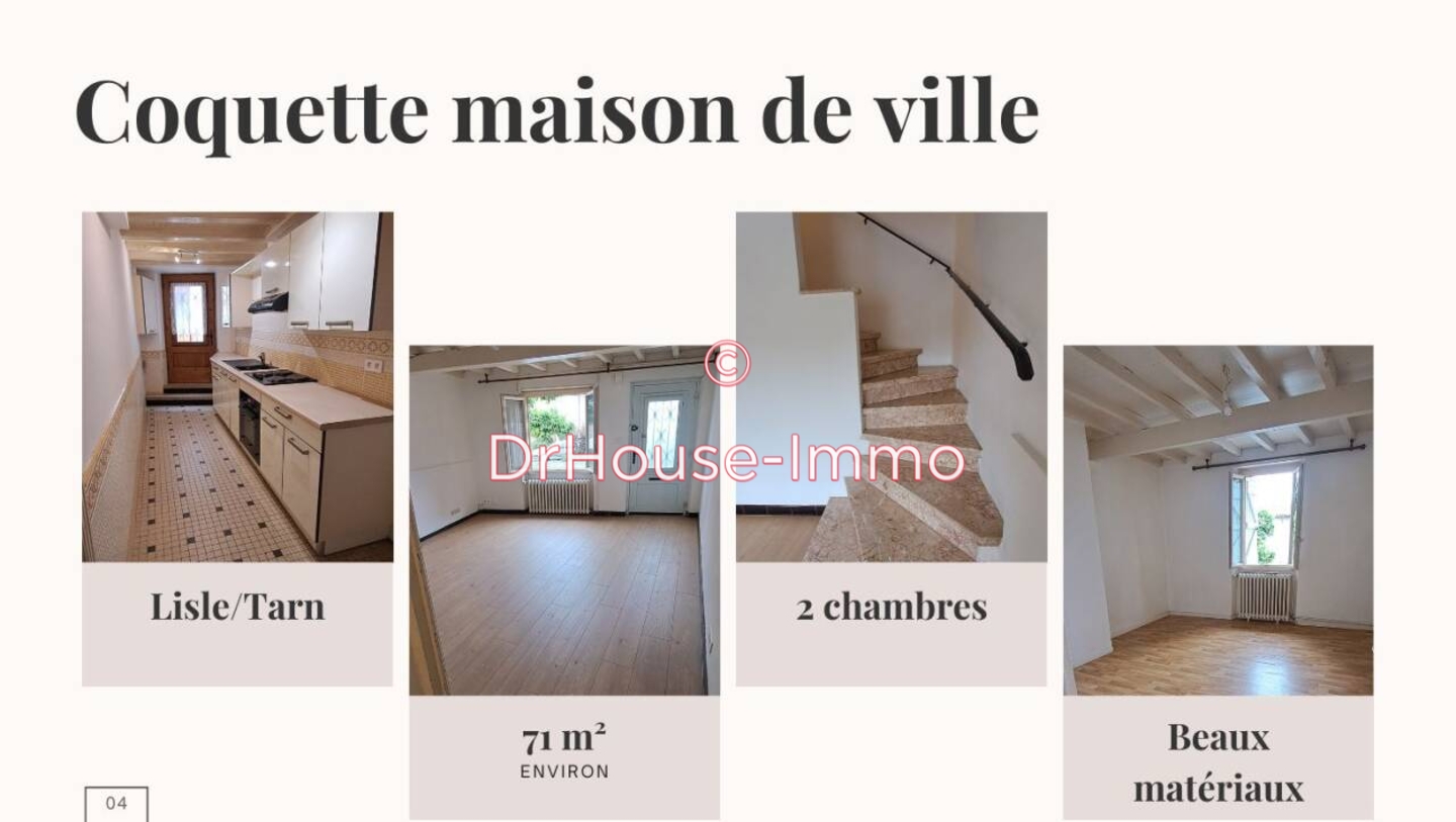 Photo 1 : Vente Maison 3 pièces Lisle-sur-Tarn 71 m²