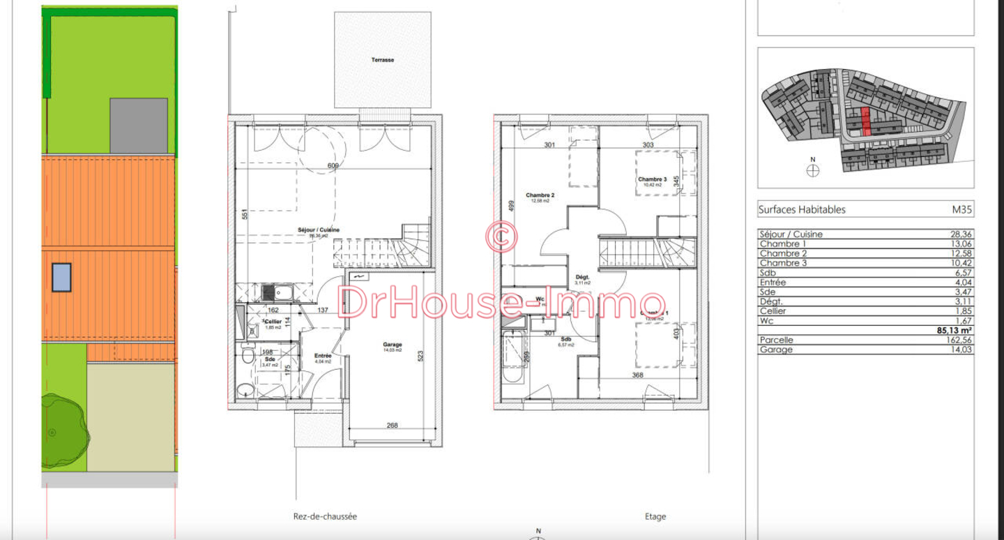 Photo 2 : Vente Maison 4 pièces Lèves 85 m²