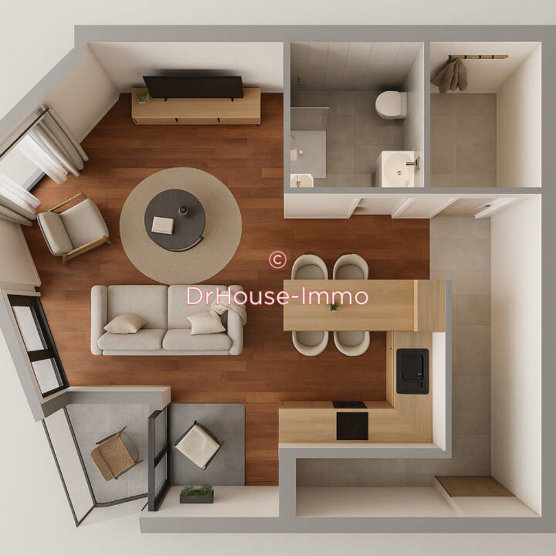 Photo 2 : Vente Appartement 1 pièce Lille 38 m²