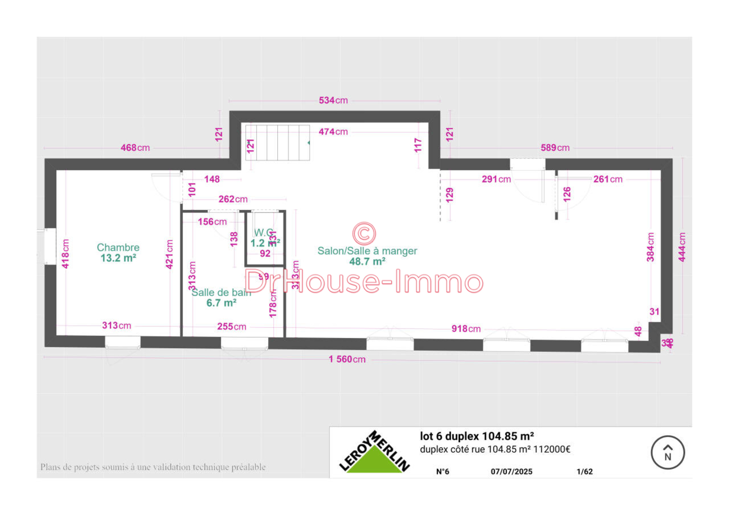 Photo 2 : Vente Appartement 4 pièces Warmeriville 105 m²