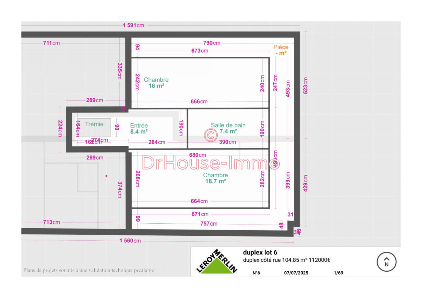 Photo 3 : Vente Appartement 4 pièces Warmeriville 105 m²