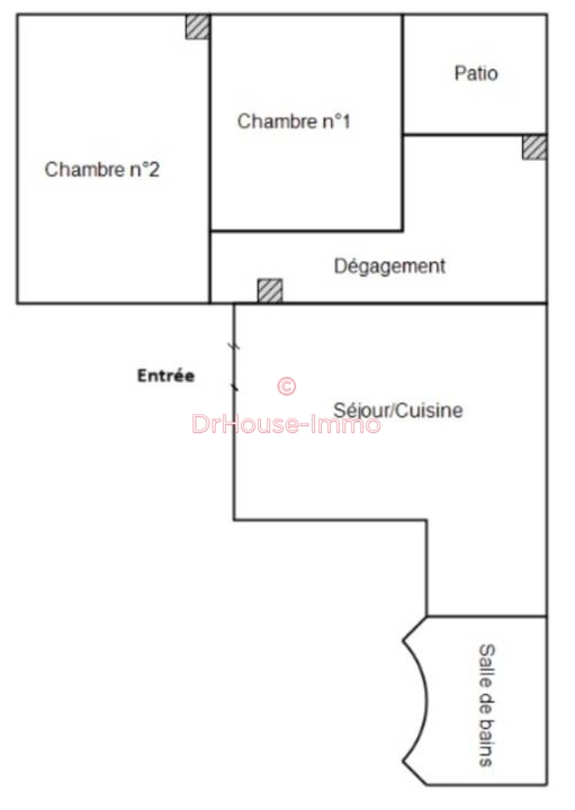 Photo 2 : Vente Appartement 3 pièces Paris 53 m²