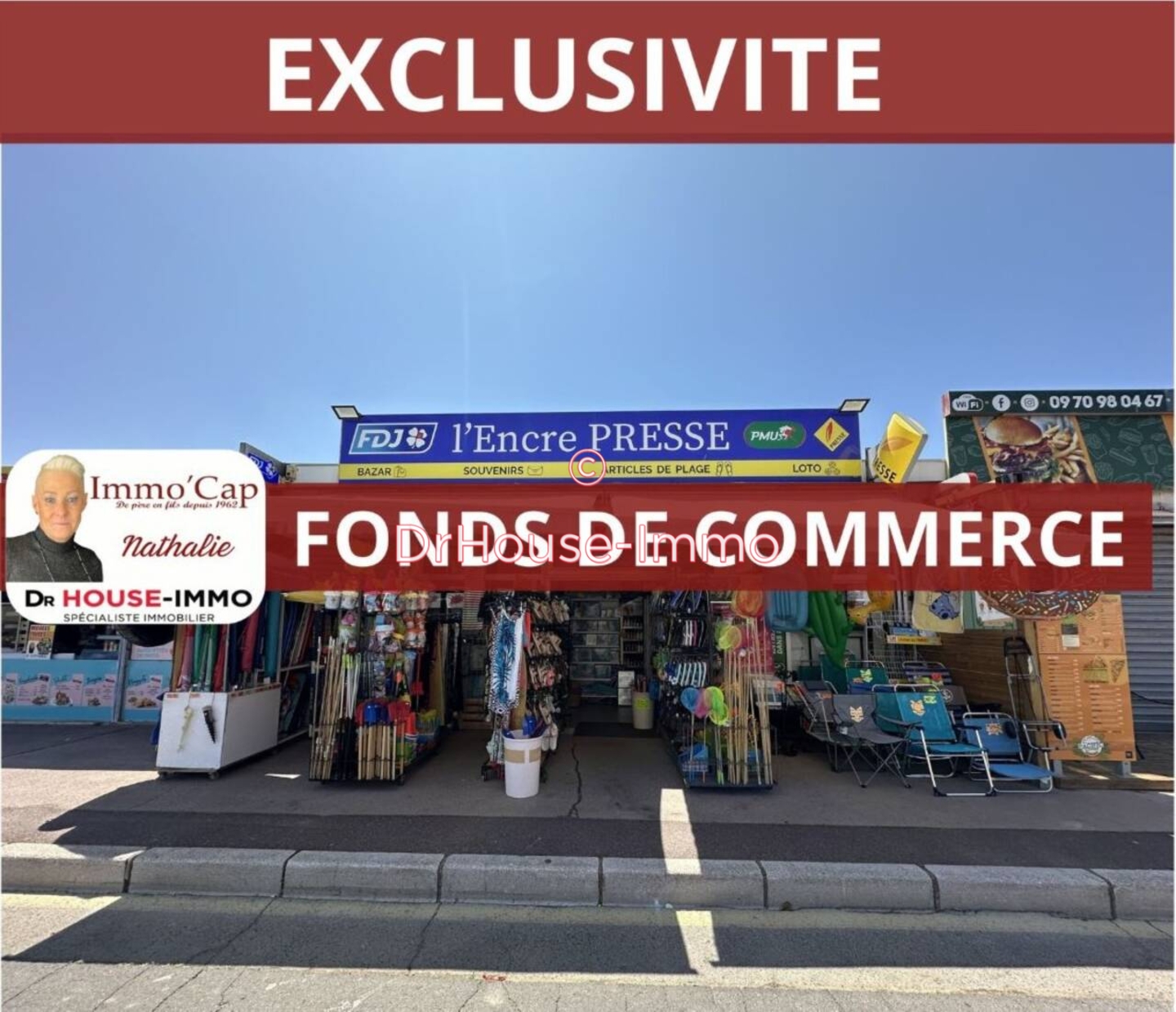 Photo 1 : Vente Commerce 1 pièce Cap d'Agde 42 m²