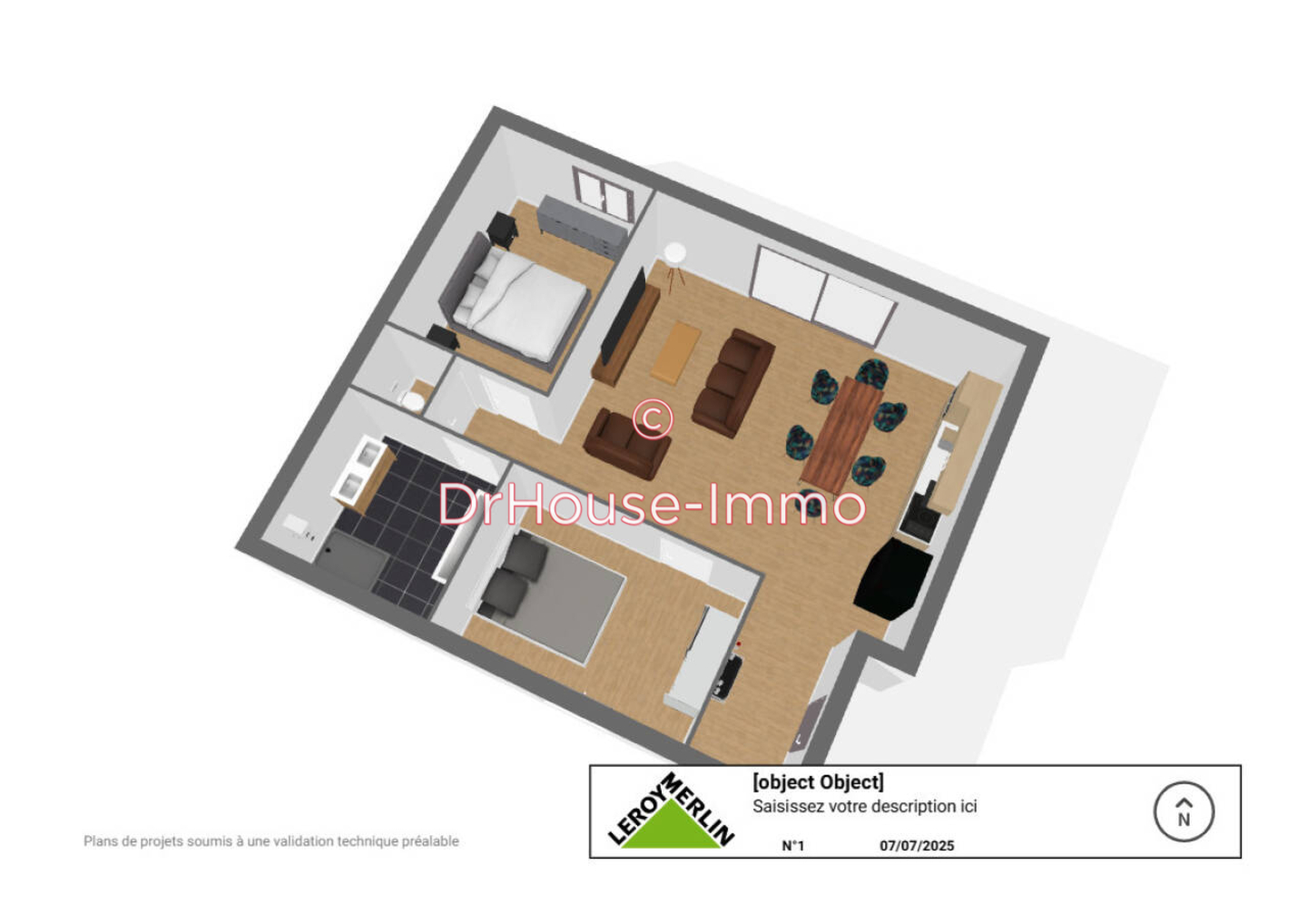 Photo 2 : Vente Appartement 2 pièces Warmeriville 69 m²