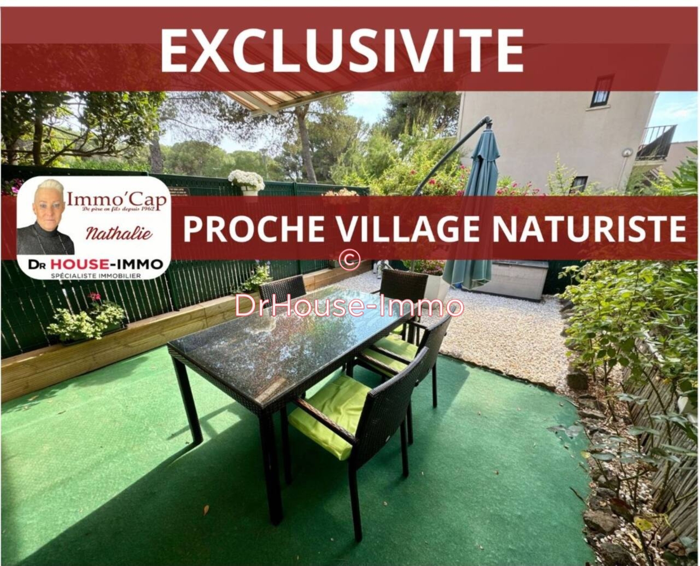 Photo 1 : Vente Maison 3 pièces Cap d'Agde 43 m²