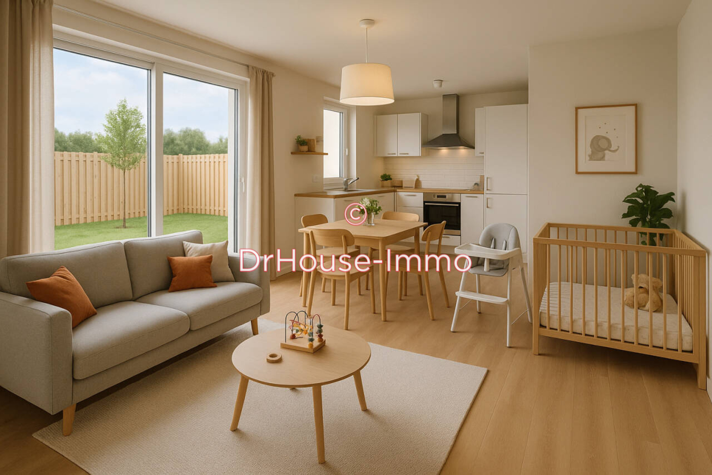 Photo 3 : Vente Appartement 3 pièces Sailly-sur-la-Lys 68 m²