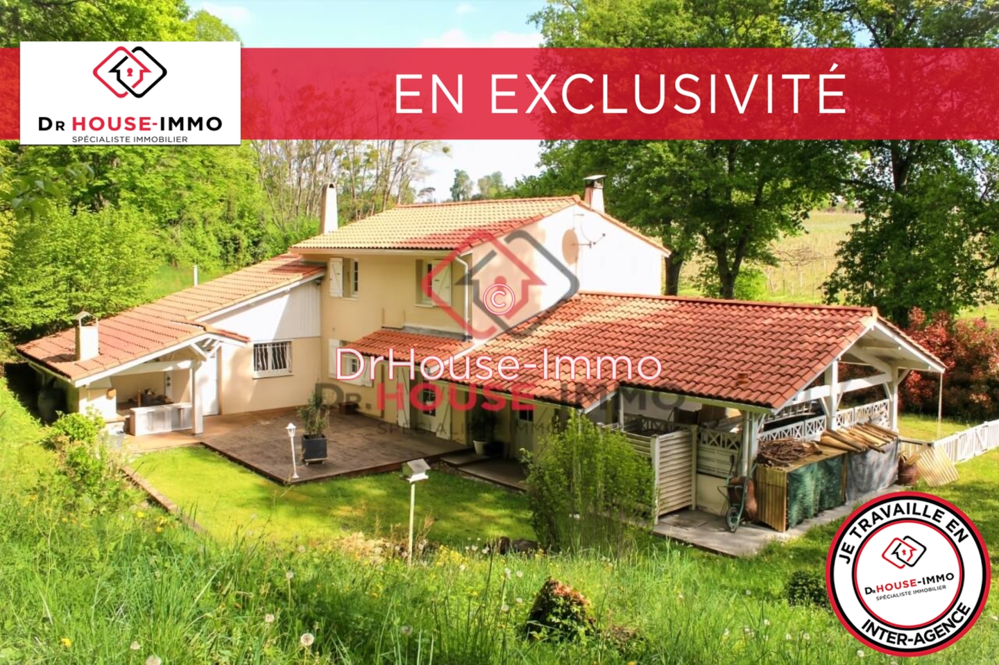 Photo 1 : Vente Maison 6 pièces Tabanac 140 m²