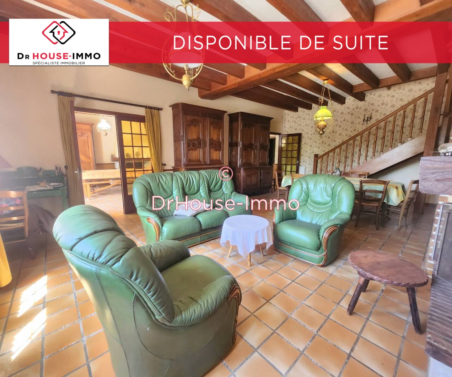 Photo 2 : Vente Maison 8 pièces Savigné-l'Évêque 211 m²